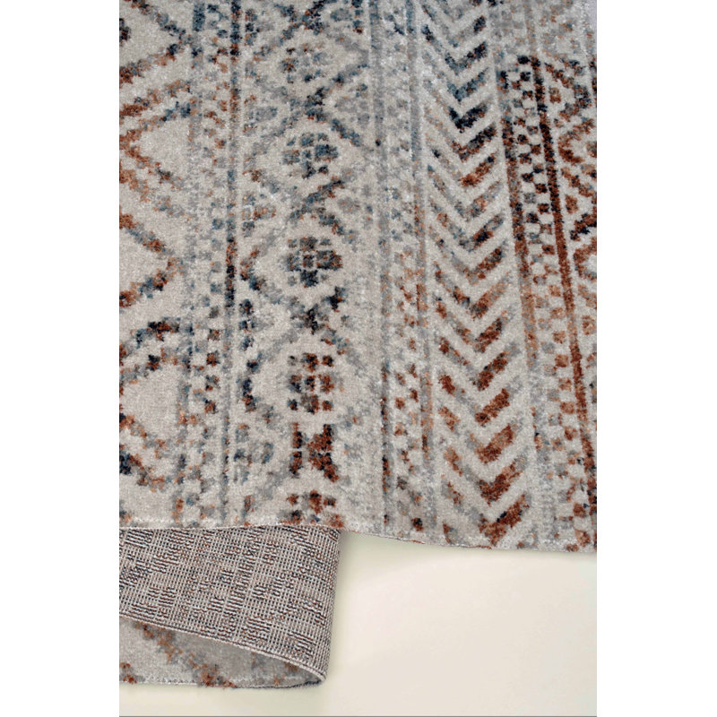Foxborough Geometric Shapes Machine Made Indoor / Outdoor Area Rug, Rectangle 190 x 290cm