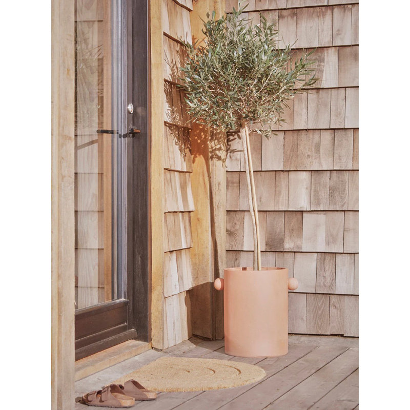 Inka Planter, 16.93" H x 16.73" W x 12.2" D, Natural