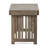 Foldable Side Table In Grey Wood With Slat Refinement, 21.07W X 13.87D 15.77H Quality, Style,