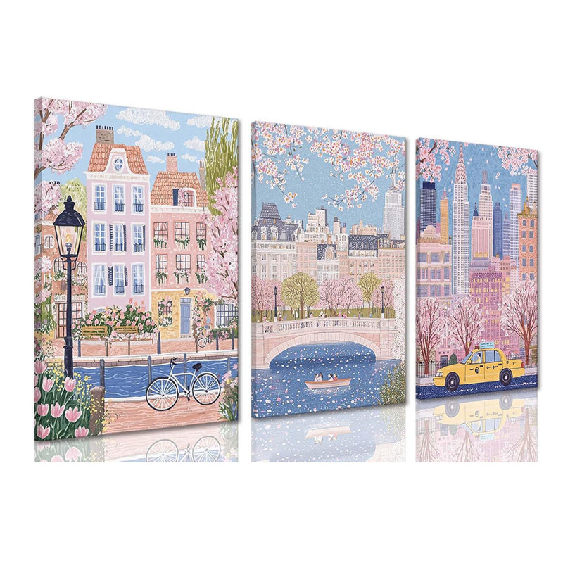 3 Piece Wrapped Canvas Print