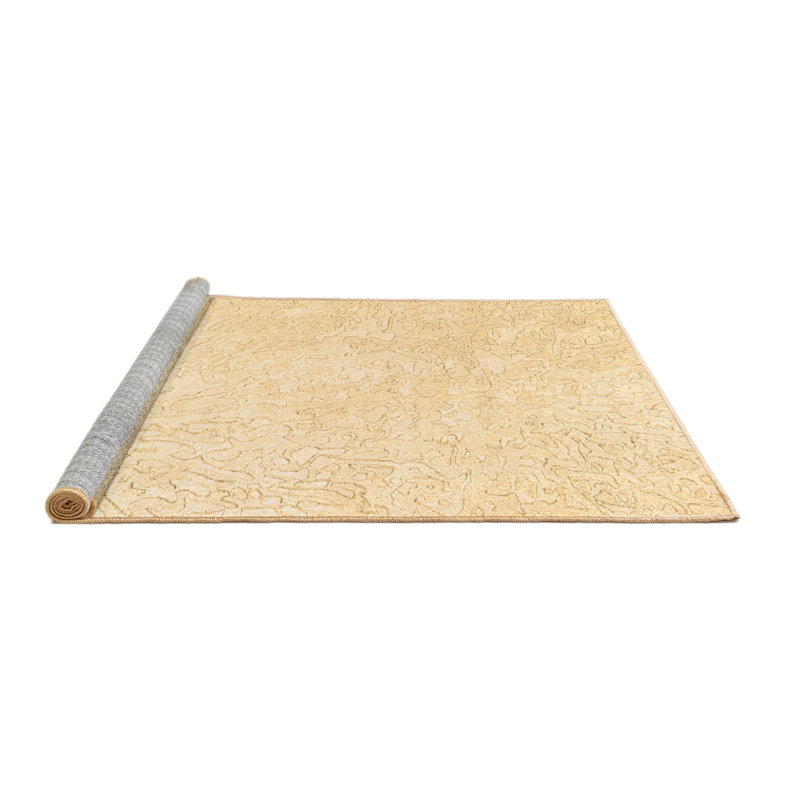 Herda Washable Abstract Indoor Rug, Round 6'