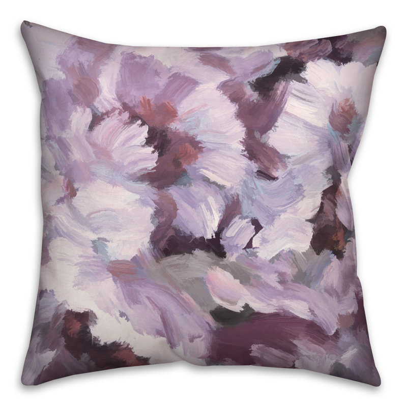 Soft Lilac Square Pillow Cover & Insert, 16" H x 16" W