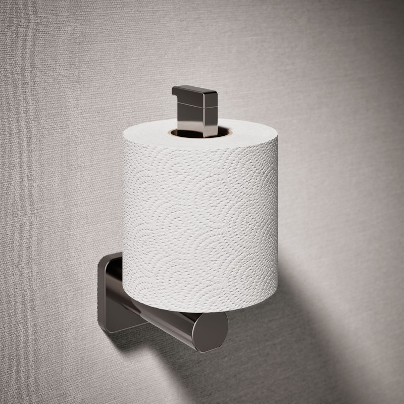 Parallel Vertical Toilet Paper Holder, Gray