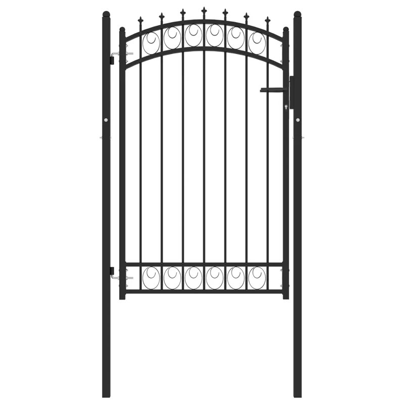 Ney Metal Gate, Black, 200cm H x 102cm W