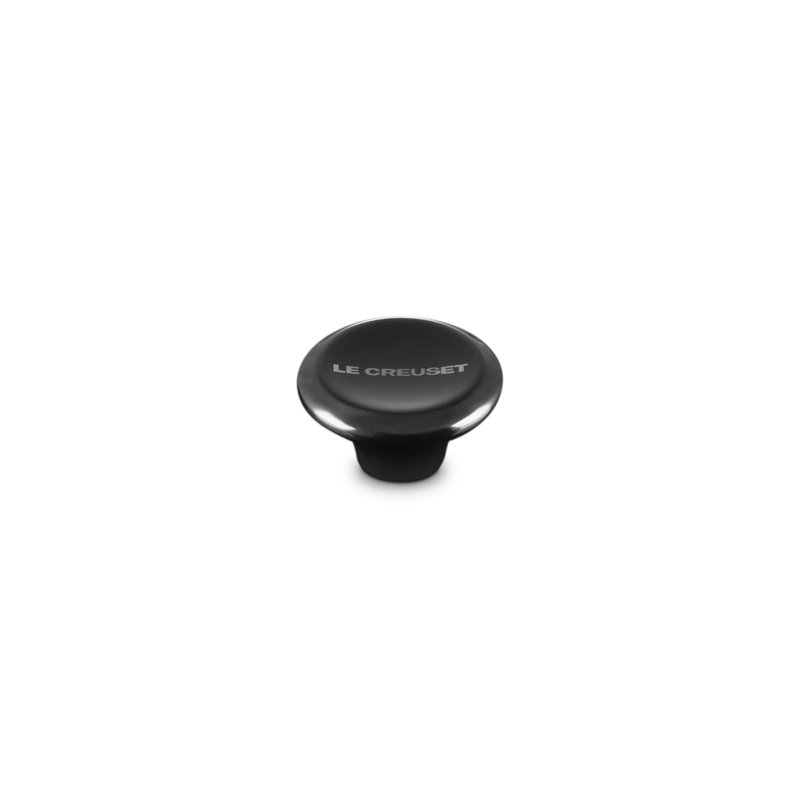Le Creuset Signature Knob, Large, Black Nickel,  1.2" H x 2.2" W x 2.2" D