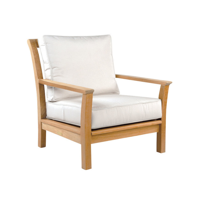 Chelsea Outdoor Teak Lounge Chair, Ocean