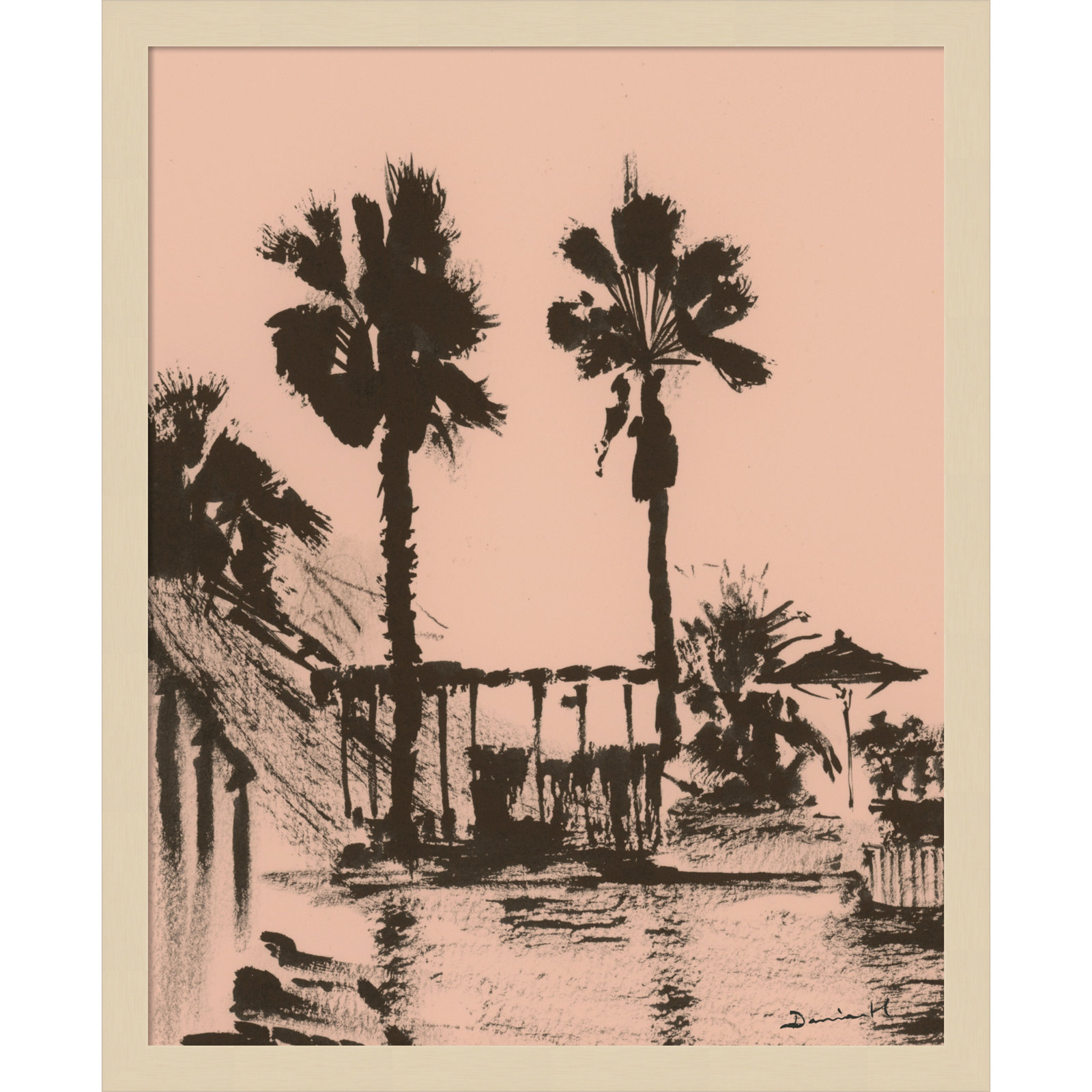 Holiday Print by Dan Hobday, Brown, 21" H x 17" W