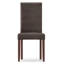Chaise de salle à manger rembourrée Acadian Andover avec dossier capitonné et structure en bois massif-1076504641