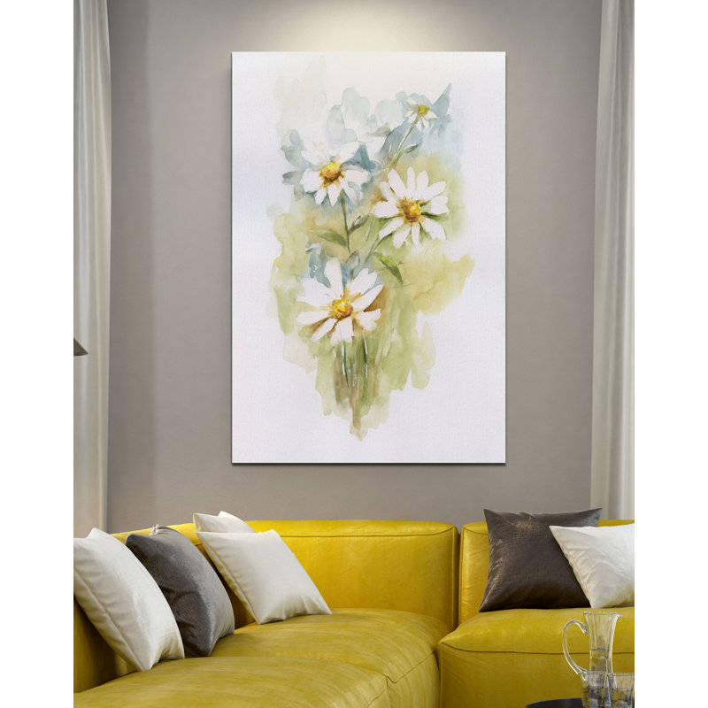 " Wild Daisy II ", 36" H x 24" W x 1.5" D, Wrapped Canvas