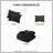 3 PCS Metallic Printed Plush Comforter Set With Throw Pillow