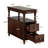 Solid Wood 2-Drawers End Table Side Table For Living Room
