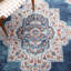 Dostie Oriental Navy/Ivory Area Rug-1601727659