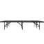 Lit en métal robuste pour la chambre à coucher - Sommier pleine grandeur, structure noire durable