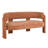 Upholstered Barrel Backrest Loveseat Sofa-734679136