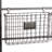 Black Charlotin Metal Tall Wire 5 Slot Magazine Rack Holder with Suspended Baskets and Label Slots-2015200780