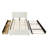 Space Saving Beds With Storage, Full Chenille Modern Extendable Home Bed