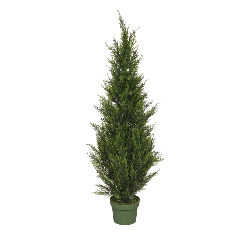 Faux Cedar Tree in Pot, 36" H x 10" W x 10" D