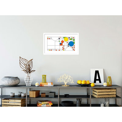 Avery Coonley Playhouse (bottom) by Frank Lloyd Wright - Framed Giclee Print