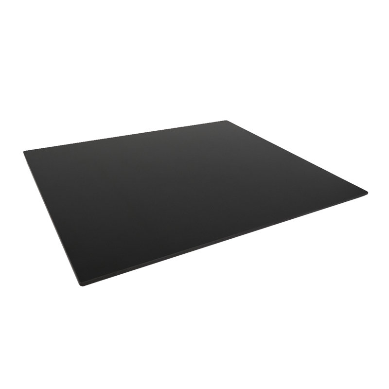 Plateau de table en pierre frittée, H 0,875 po x L 24 po x l 24 po, Noir