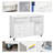 Printer Stand Home Office Mobile Cabinet Organizer Desktop With Caster Wheels, 2 Locking Breaks And Drawer