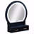 3Pc Vanity Table And Stool Set Built-In Led-Lit Mirror Matching Cushioned Stool Gold-Accented Handles Wooden Home Furniture-951019810