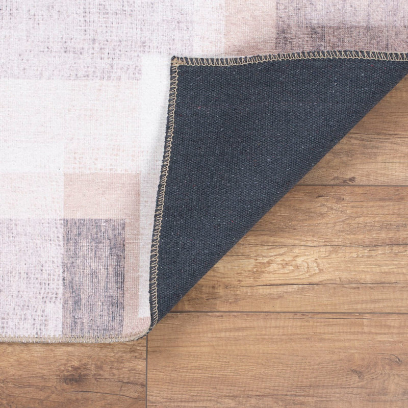 Tapis 100% polyester de qualité supérieure, 6,9 x 10,2 pi | 1850 g / m², hauteur de poils de 0,2 po | Polyester recyclé dessous | Lavable à la machine à 30 ° C | Conception douce, durable et écologique pour les espaces de vie modernes