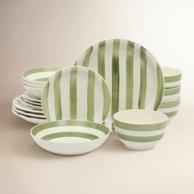 Kenwood Shores Stoneware Dinnerware Set - Service for 4