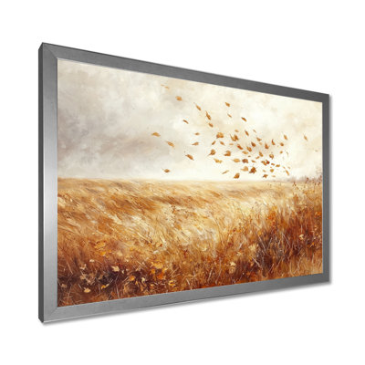 Windy Prairie Leaves In The American Prairies III - feuilles, art mural