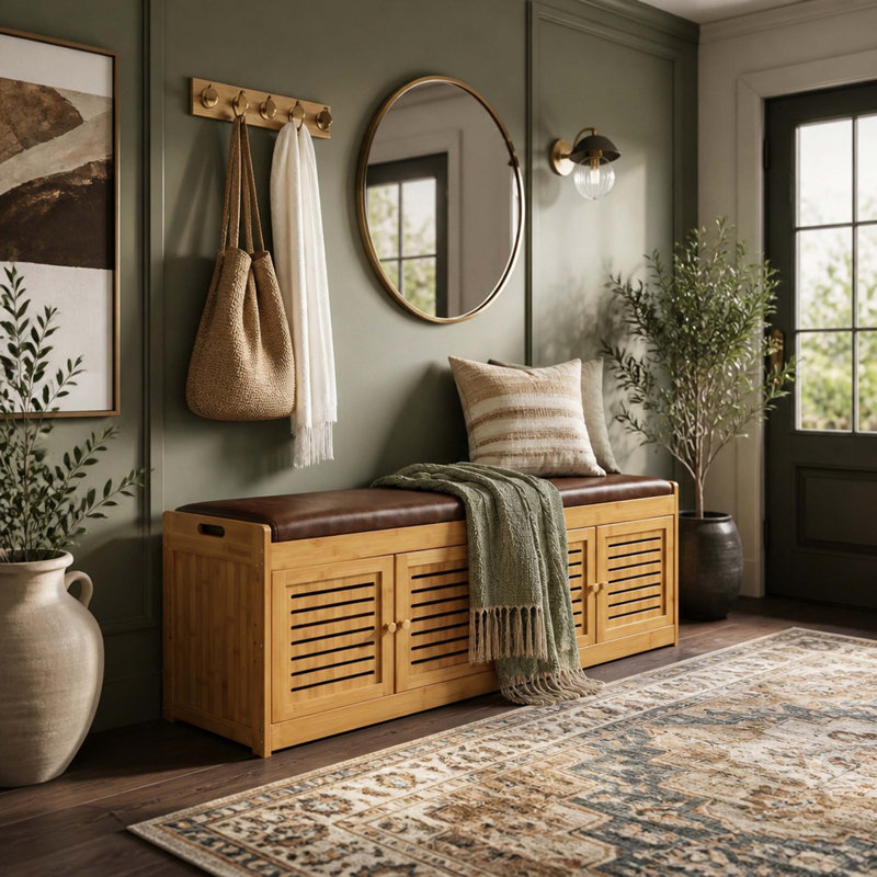 8 - Pair Shoe Storage Bench