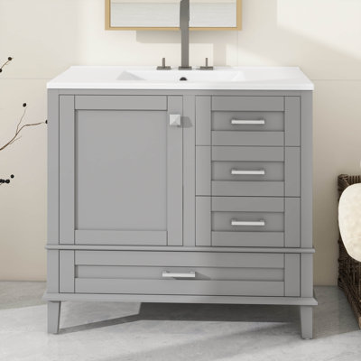 Combo-tiroir de meuble-lavabo contemporain