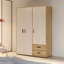Mokkaro 3 Door Wardrobe