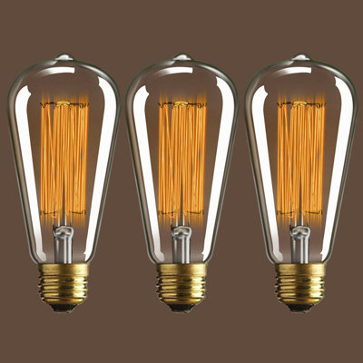 60 W ST58 E26/Medium (Standard) 2200 K LED Bulb