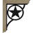 4"W x 16"D x 19"H Austin Traditional Ironcrest Rough Sawn Bracket, Douglas Fir (1 1/2"W x 12"D x 15"H Iron Bracket)-108807181-108808108