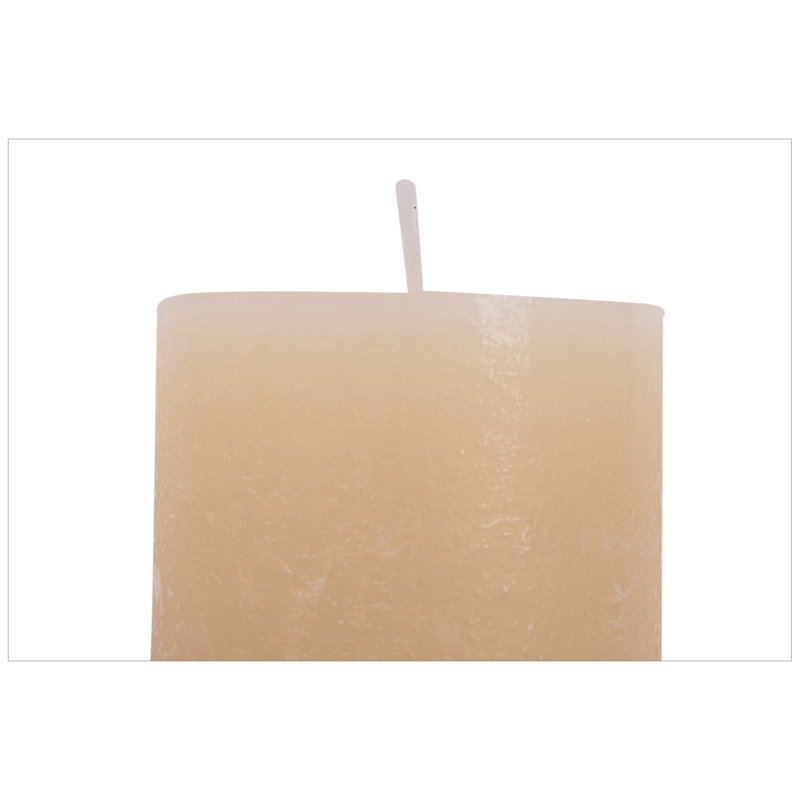 Bougie pilier parfumée 6 pièces, Vanille, Ivoire