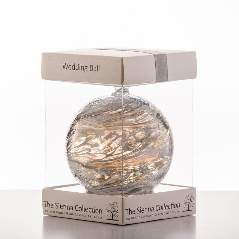 Wedding Gift Friendship Ball - Pastel Silver, Silver