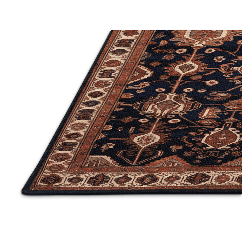 Tapis brun turc lavable à la machine, Tapis de couloir 2 pi x 5 pi