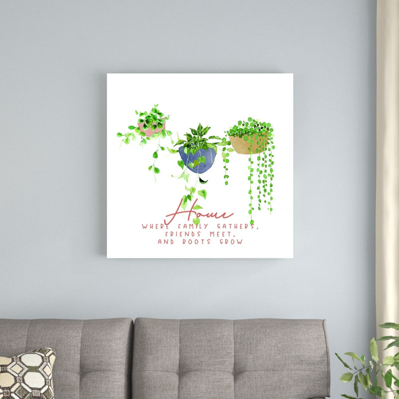 Impression sur toile Home Home, H 30 po x l 30 po