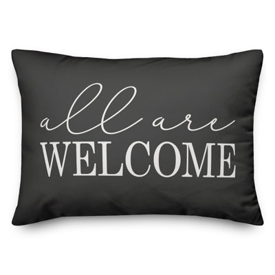  Housse et insert pour coussin rectangulaire All All Welcome