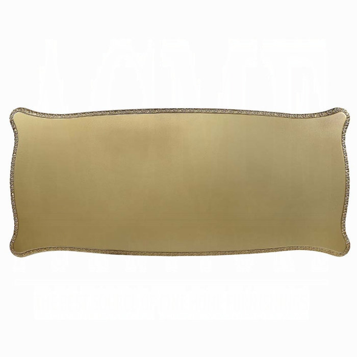 ACME Bernadette Dining Table, Gold Finish
