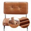 Aveon 49cm H Mid-Century Modern Tufted Faux Leather Side Dining Chair with Steel Frame(Set of 2)-1828921913
