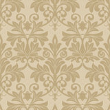 Rococo Relief - Gold Tone Wallpaper