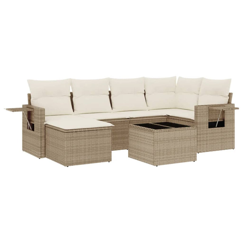 Vidaxl Garden Sofa Set  Cream, Beige