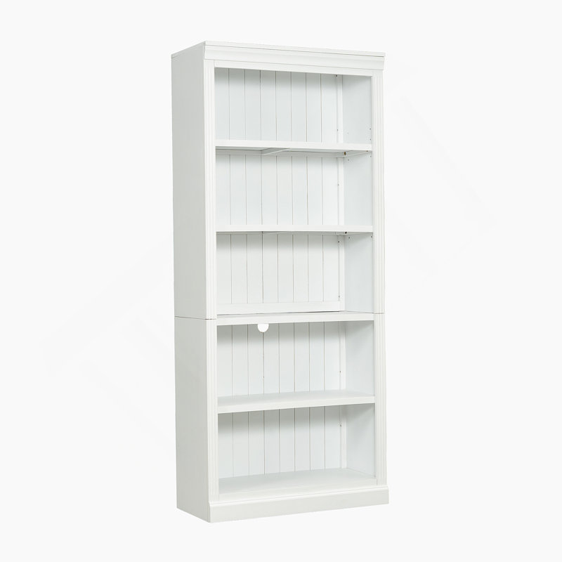 83.4" Tall Wood Bookcase 5-Tier Home Decor Bookshelves With Adjustable Shelves Organizer Storage Shelves