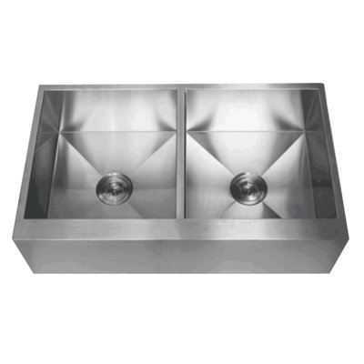 36 " L Undermount Double Bowl Stainless Steel Kitchen Sink