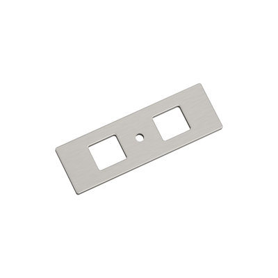 Medora 3-11/16 inch (94mm) Length Rectangle Cabinet Knob Backplate