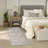 Nourison Botanical Washables 2' x 6' Charcoal Multicolor Modern Indoor Rug-1523198677-1522869846
