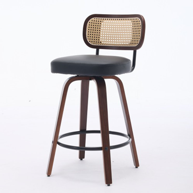Tabourets de bar à hauteur de comptoir, Noir, 3