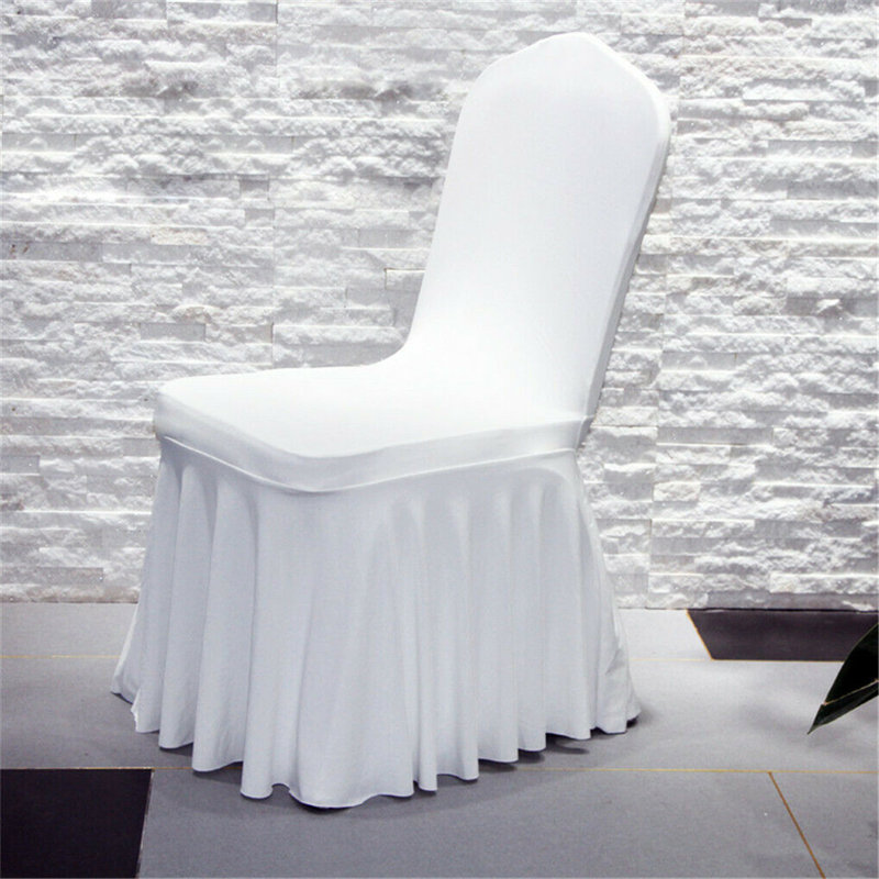 Ensemble de 25 housses de chaise de mariage à volants extensibles