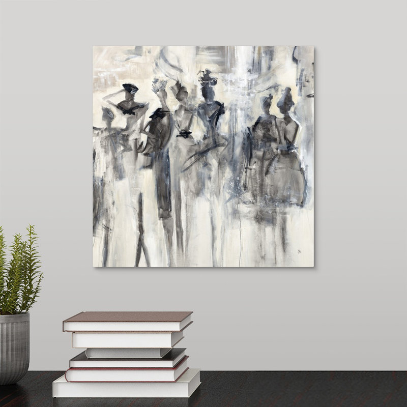 « silhouette gal », peinture sur toile, Toile tendue, H 12 po x l 12 po x p 1,25 po