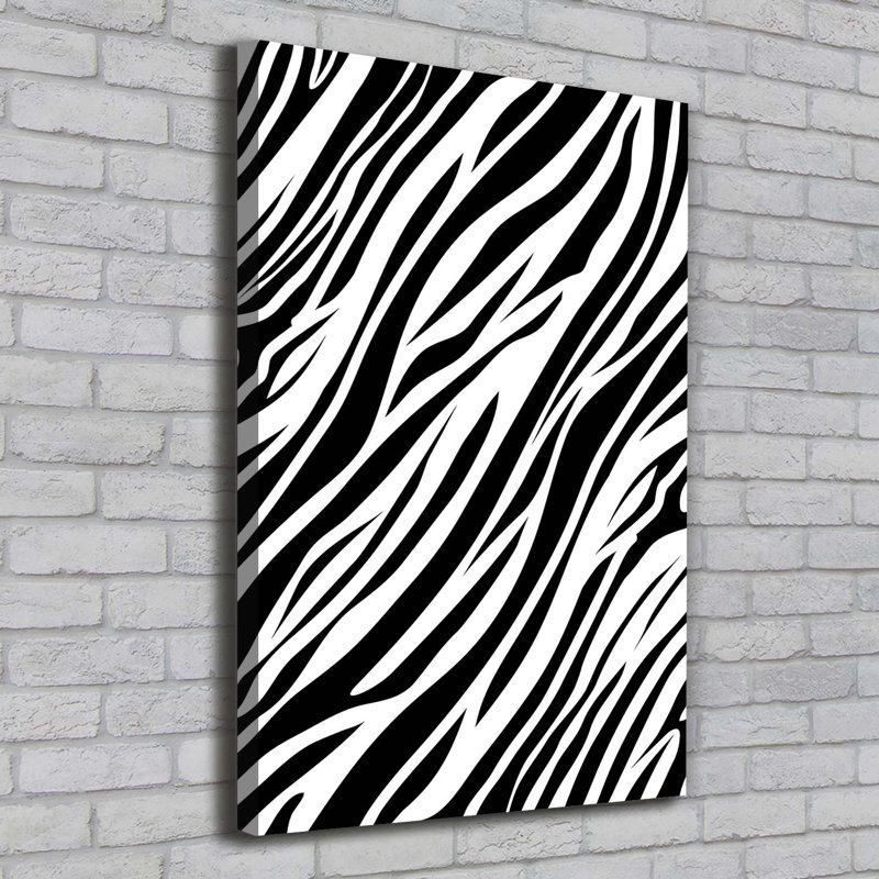 Zebra Background - Wrapped Canvas Print